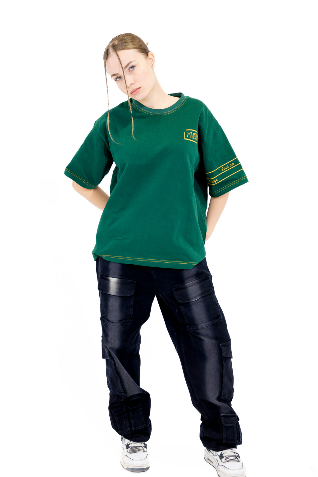 Trust T-Shirt – Oversized Dark Green