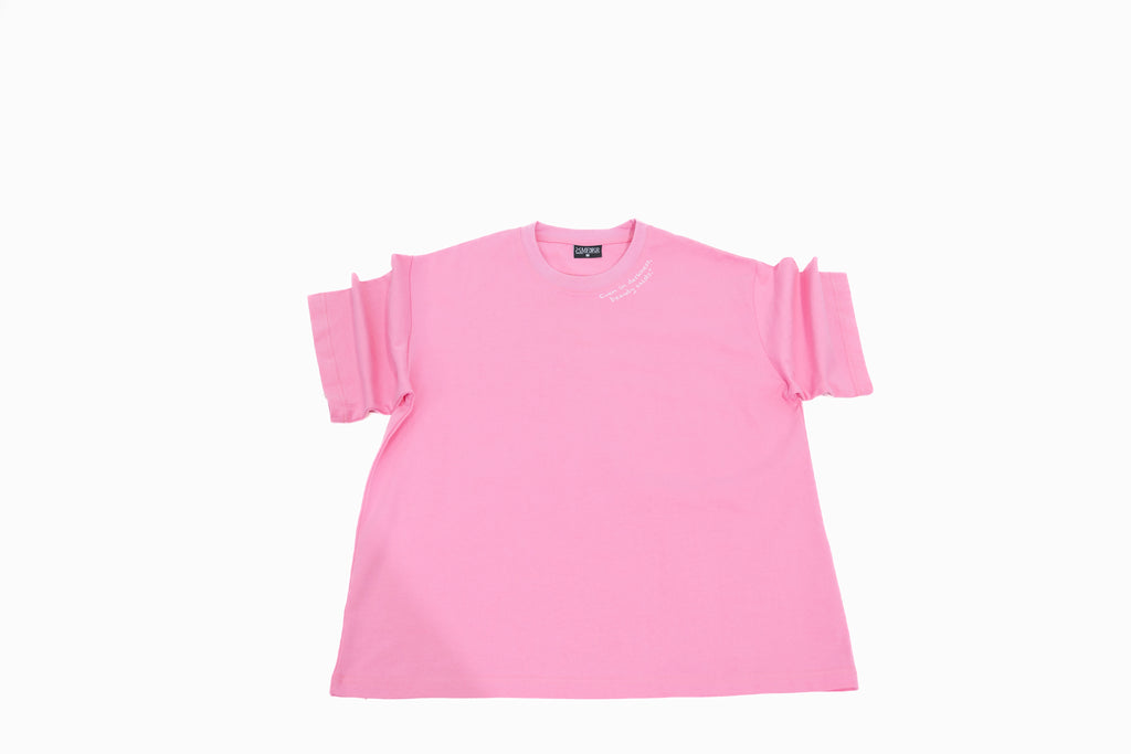 Midnight Rose T-Shirt – Oversized Pink Rose